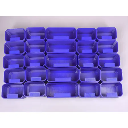 Drukowane pojemniki do Qbrick System Prime - niebieskie