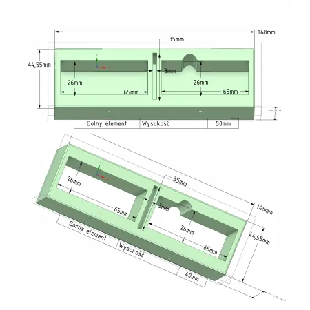 Akcesoria Qbrick Uchwyt na dwie poziomnice