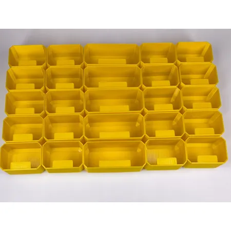 Drukowane pojemniki do Qbrick System Prime - żółte